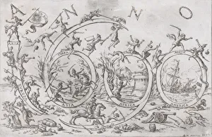 Giuseppe Maria Mitello Prints: Anno 1690 (the Year 1690)... ca. 1690. Creator: Giuseppe Maria Mitelli