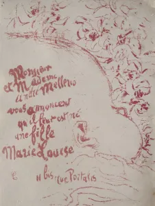 Announcement of a birth, 1898. Creator: Pierre Bonnard (French, 1867-1947)