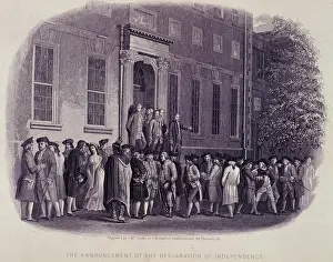 Independence Prints: The Announcement of the Declaration of Independance