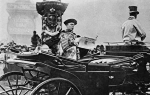 The announcment of the Treaty of Versailles throughout England by Royal Proclamation, 1919, (1937)