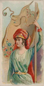 And Sons Prints: Annual Fete, Persia, from the Holidays series (N80) for Duke brand cigarettes, 1890