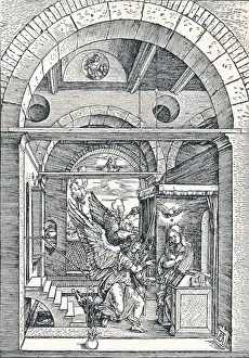 Good News Prints: The Annuciation, 1506 (1906). Artist: Albrecht Durer