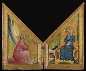Message Prints: The Annunciation, about 1340-1345. Creator: Paolo Veneziano