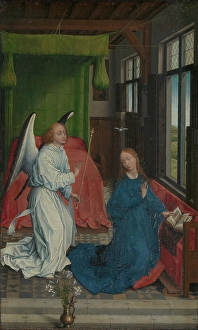 Message Prints: The Annunciation, 1460. Creator: Rogier Van der Weyden