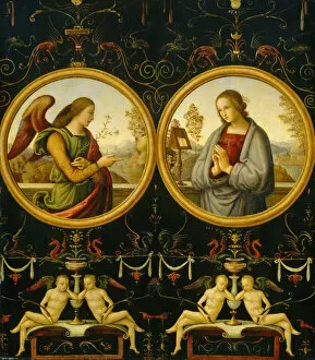 Angel Gabriel Gallery: The Annunciation, 1510 / 1515. Creator: Giannicola di Paolo