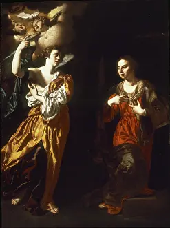 The Annunciation, 1630-1635. Creator: Finoglia (Finoglio), Paolo Domenico (c. 1590-1645)
