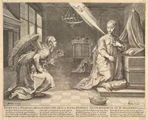 Visscher Gallery: The Annunciation, before 1652. Creator: Claes Jansz Visscher