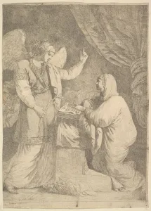 Jean Jacques Prints: The Annunciation, 1762-63. Creator: Jean Jacques Lagrenee