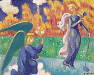 Mile 1868 1941 Prints: The Annunciation, 1890. Artist: Bernard, Emile (1868-1941)