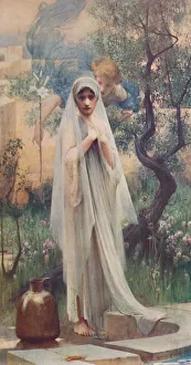 Young Prints: The Annunciation, 1892, (c1900). Artist: Arthur Hacker