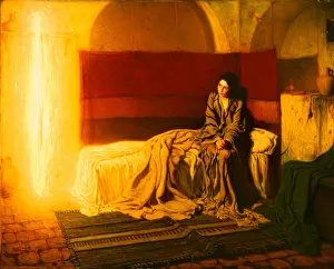 Mary Gallery: The Annunciation, 1898. Artist: Tanner, Henry Ossawa (1859-1937)