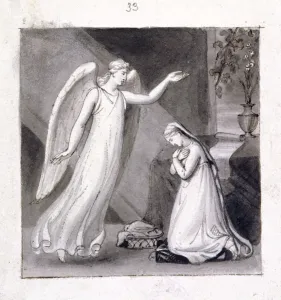 Corbould Prints: The Annunciation, 19th century. Artist: Corbould Family