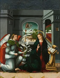 The Annunciation. Artist: Melgar, Andres de (ca 1500-1557)