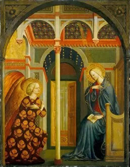 Angel Gabriel Gallery: The Annunciation, c. 1423 / 1424. Creator: Masolino da Panicale
