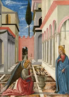 Angel Gabriel Gallery: The Annunciation, c. 1445 / 1450. Creator: Fra Carnevale