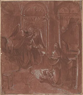 Archangel Gallery: The Annunciation, c. 1520. Creator: Unknown