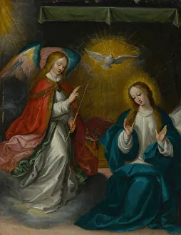 Dove Gallery: The Annunciation, c. 1620. Creator: Frans Francken II