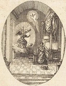 Announcing Prints: The Annunciation, c. 1631. Creator: Jacques Callot