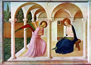 Winged Figure Gallery: The Annunciation, c1438-1445, (c1900-1920).Artist: Fra Angelico