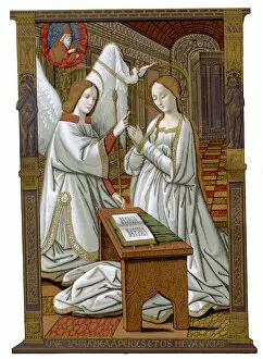 Devout Gallery: The Annunciation, c1503, (1870). Artist: Franz Kellerhoven