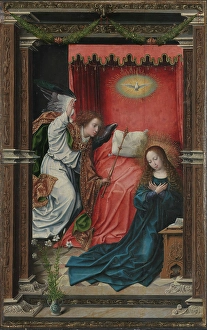 Message Prints: The Annunciation, c1518. Creator: Bernaert van Orley