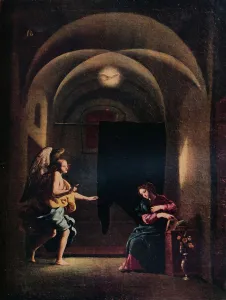 Caracciolo Prints: The Annunciation, c1625-1630 (1931). Artist: Giovanni Battista Caracciolo