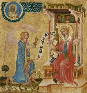 Images Dated 13th June 2017: The Annunciation, ca 1350