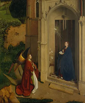 Announcing Prints: The Annunciation, ca. 1450. Creator: Petrus Christus