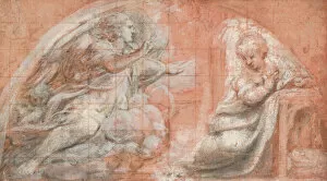 Correggio Collection: The Annunciation, ca. 1522-25. Creator: Correggio