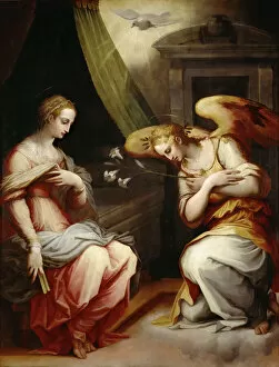 Maria Gallery: The Annunciation, ca 1565-1570. Creator: Vasari, Giorgio (1511-1574)