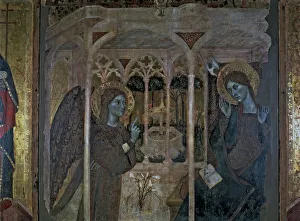 Central Prints: The Annunciation, central panel of the altarpiece of The Annunciation and Saints
