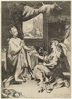 Divine Intervention Prints: The Annunciation. Creator: Federico Barocci