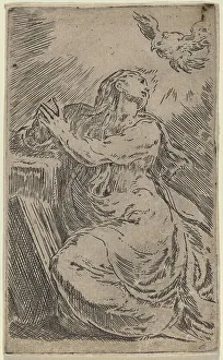 Mazzola Francesco Prints: The Annunciation. Creator: Parmigianino