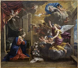 Maria Gallery: The Annunciation. Creator: Poerson, Charles (1609-1667)