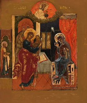 Russian School Prints: The Annunciation. Creator: Russian School
