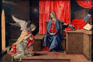 Images Dated 15th June 2010: The Annunciation, early 1490s. Artist: Filippino Lippi