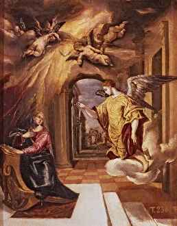 Images Dated 15th April 2011: The Annunciation, by El Greco