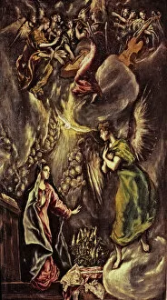 Images Dated 15th April 2011: The Annunciation by El Greco