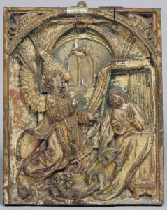 Pear Wood Prints: The Annunciation, German, 16th century. Creator: Unknown