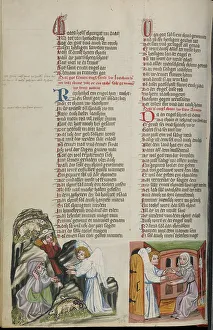 German Text Prints: The Annunciation to Joachim: The Annunciation to Anna; Weltchronik