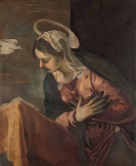 The Annunciation: Maria, 1560-1584. Creator: Tintoretto, Jacopo (1518-1594)
