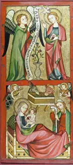 Nativity Prints: The Annunciation and the Nativity, 1325-1335. Creator: Rhenish Master c1332