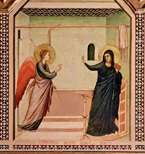 Giotto Di Bondone 1266 1377 Prints: The Annunciation. From the Polyptych of Saint Reparata