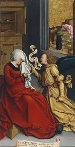 Message Prints: The Annunciation to Saint Anne, 1505. Creator: Bernhard Strigel