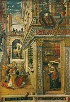 Carlo Crivelli Gallery: The Annunciation, with Saint Emidius, 1486, (1911). Artist: Carlo Crivelli