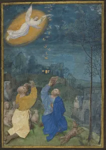 Announcing Prints: The Annunciation to the Shepherds: Miniature from the Emerson-White Hours