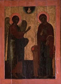 Moscow School Prints: The Annunciation of Ustyug, Second half of the16th cen Artist: Russian icon