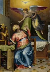 Announcing Prints: Annunciation to the Virgin, 1550-1570. Creator: Circle of Marcello Venusti