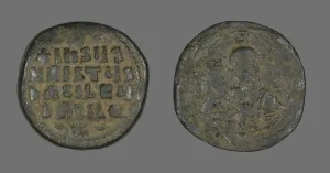Anonymous Follis (Coin), Attributed to John I Tzimisces, 972-976. Creator: Unknown