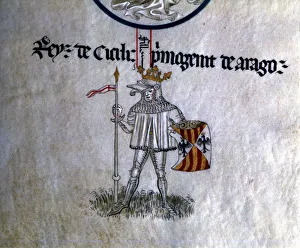 Catalonia Prints: Anonymous of genealogical rolls of the Counts of Barcelona and Kings of Aragon XV century